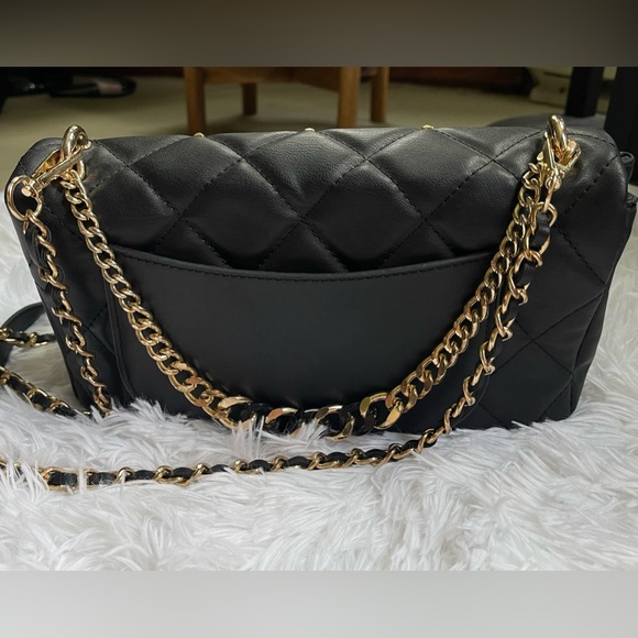 BADGLEY MISCHKA Crossbody Purse Diamond Quilted & Gold Studs - Picture 6 of 10